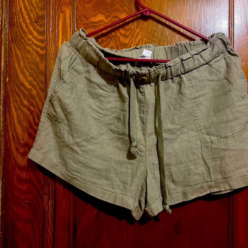 Light green shorts